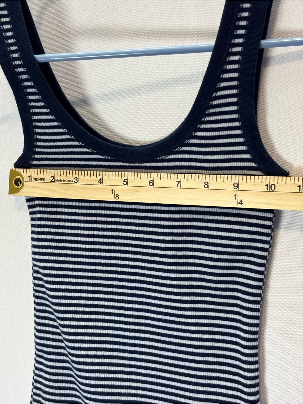 Aerie Ribbed Striped Tank Top Navy White XXS Women’s Stretch - Picture 10 of 11